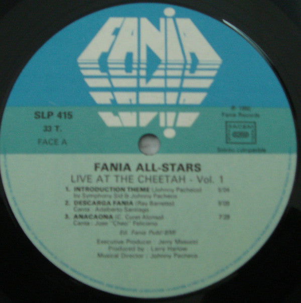 Fania All Stars : "Live" At The Cheetah (Vol. 1) (LP, Album)