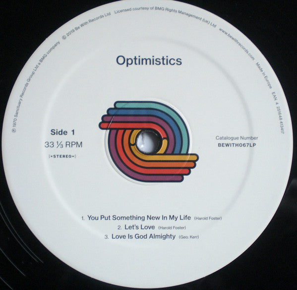 Optimistics ~ Optimistics (Vinyl) - Djungel & Jazz
