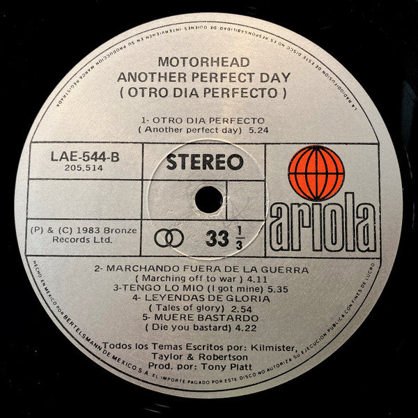 Motörhead : Another Perfect Day (LP, Album)