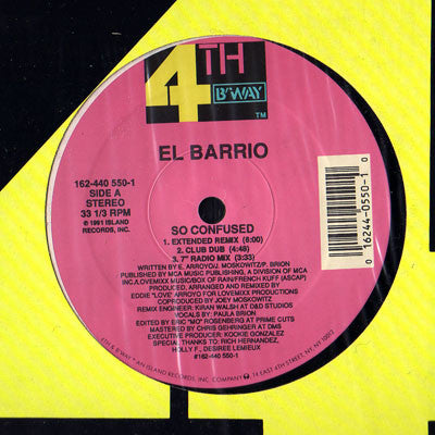 El Barrio ~ So Confused (Vinyl) - Djungel & Jazz