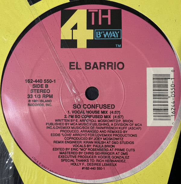El Barrio ~ So Confused (Vinyl) - Djungel & Jazz