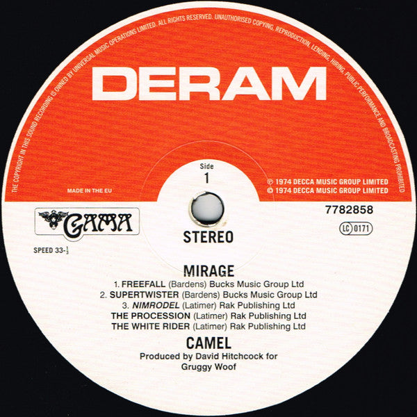 Camel ~ Mirage (Vinyl) - Djungel & Jazz