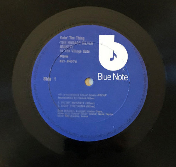 The Horace Silver Quintet ~ Doin' The Thing - At The Village Gate (Vinyl) - Djungel & Jazz