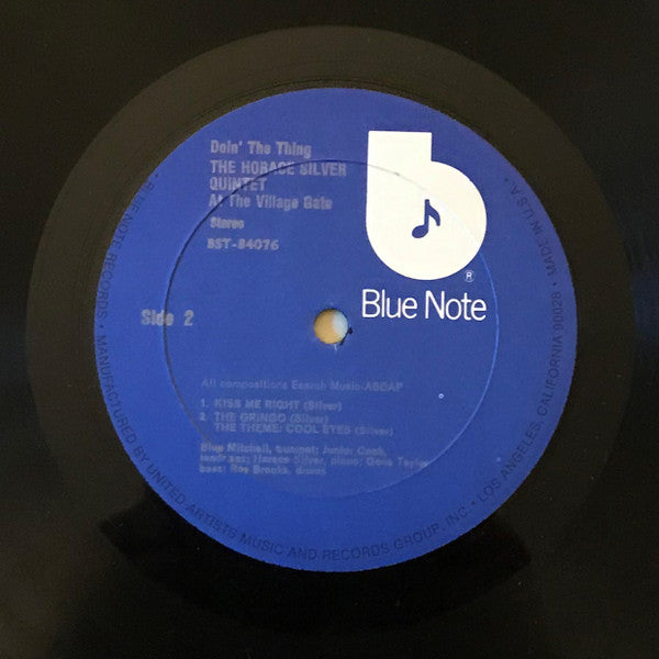The Horace Silver Quintet ~ Doin' The Thing - At The Village Gate (Vinyl) - Djungel & Jazz