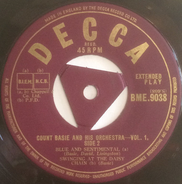 Count Basie And His Orchestra ~ Vol. 1 (Vinyl) - Djungel & Jazz