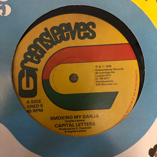Capital Letters ~ Smoking My Ganja/Natty walk (Vinyl) - Djungel & Jazz