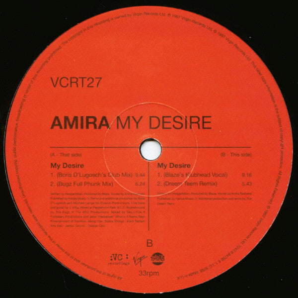 Amira ~ My Desire (Vinyl) - Djungel & Jazz