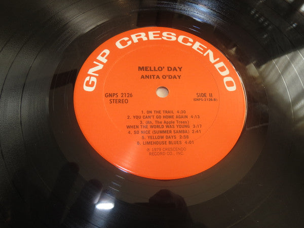 Anita O'Day ~ Mello'day (Vinyl) - Djungel & Jazz
