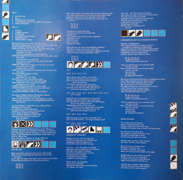 Peter Gabriel ~ Peter Gabriel (Vinyl) - Djungel & Jazz