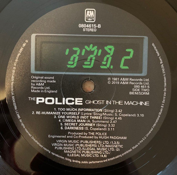 The Police ~ Ghost In The Machine (Vinyl) - Djungel & Jazz