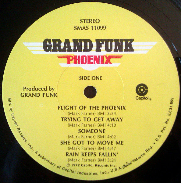 Grand Funk Railroad : Phoenix (LP, Album, Sc)