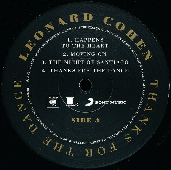 Leonard Cohen ~ Thanks For The Dance (Vinyl) - Djungel & Jazz