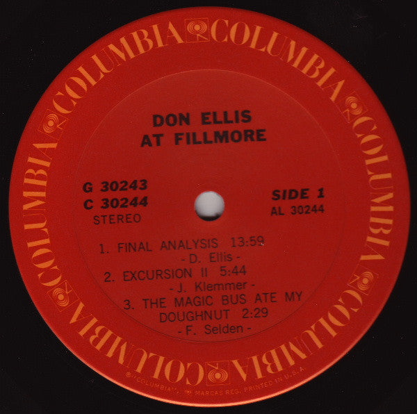 Don Ellis ~ Don Ellis At Fillmore (Vinyl) - Djungel & Jazz