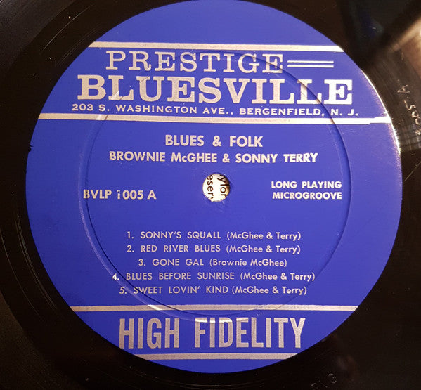 Sonny Terry & Brownie McGhee ~ Blues & Folk (Vinyl) - Djungel & Jazz