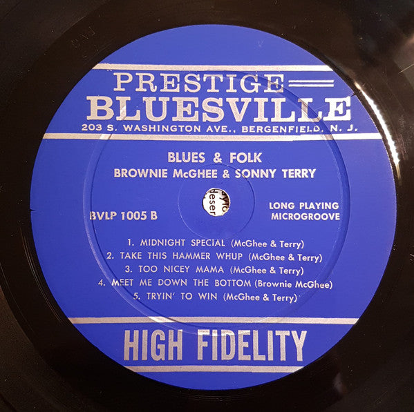 Sonny Terry & Brownie McGhee ~ Blues & Folk (Vinyl) - Djungel & Jazz