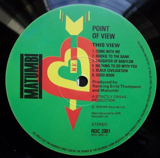 Matumbi : Point Of View (LP, Album)