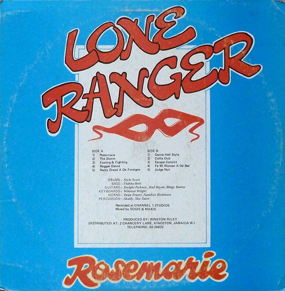Lone Ranger : Rosemarie (LP, Album)