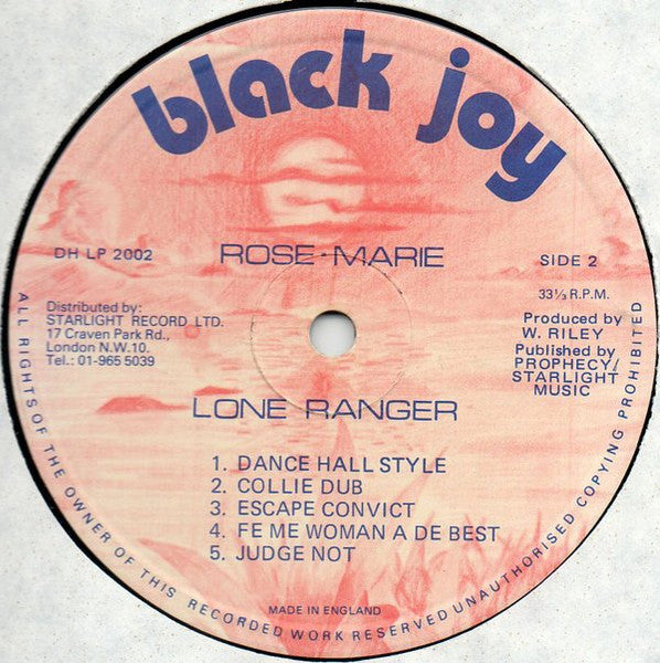 Lone Ranger : Rosemarie (LP, Album)