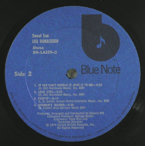 Lou Donaldson : Sweet Lou (LP, Album)