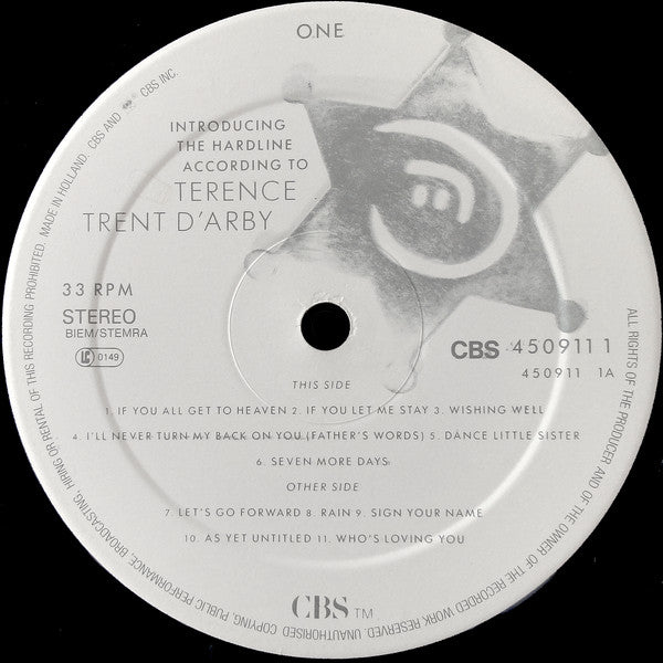 Terence Trent D'Arby ~ Introducing The Hardline According To Terence Trent D'Arby (Vinyl) - Djungel & Jazz