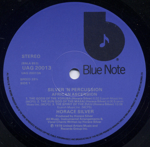 Horace Silver ~ Silver 'n' Percussion (Vinyl) - Djungel & Jazz
