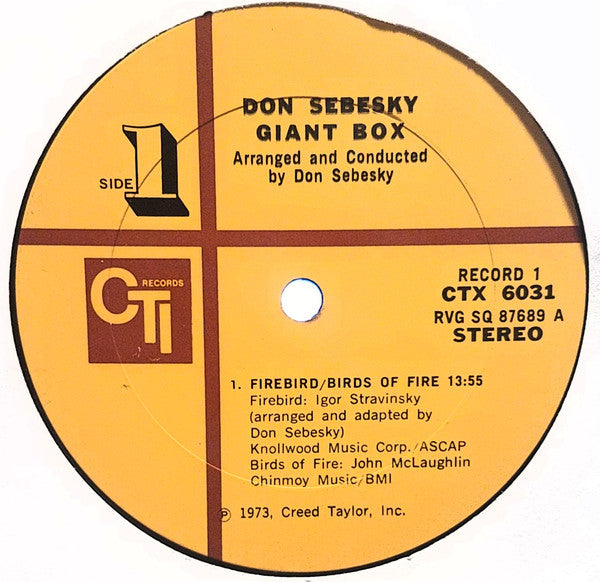 Don Sebesky ~ Giant Box (Vinyl) - Djungel & Jazz
