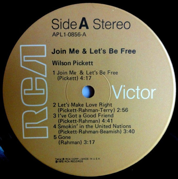 Wilson Pickett ~ Join Me And Let's Be Free (Vinyl) - Djungel & Jazz