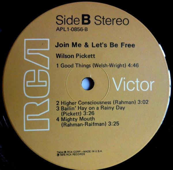 Wilson Pickett ~ Join Me And Let's Be Free (Vinyl) - Djungel & Jazz