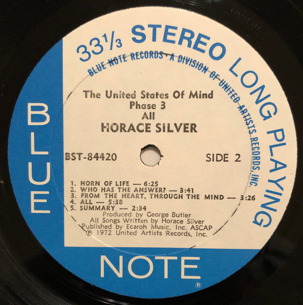 The Horace Silver Quintet / The Horace Silver Sextet ~ All (The United States Of Mind / Phase 3) (Vinyl) - Djungel & Jazz