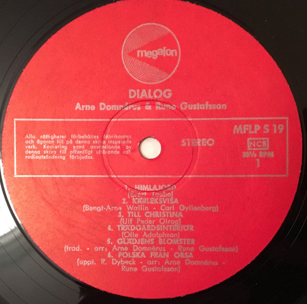 Arne Domnérus & Rune Gustafsson ~ Dialog (Vinyl) - Djungel & Jazz