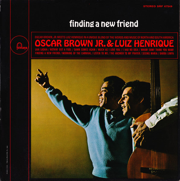 Oscar Brown Jr. & Luiz Henrique : Finding A New Friend (LP, Album, Ric)