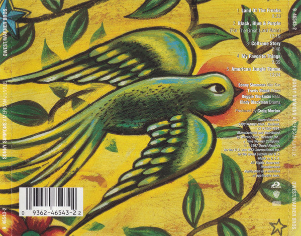Sonny Simmons ~ American Jungle (Vinyl) - Djungel & Jazz