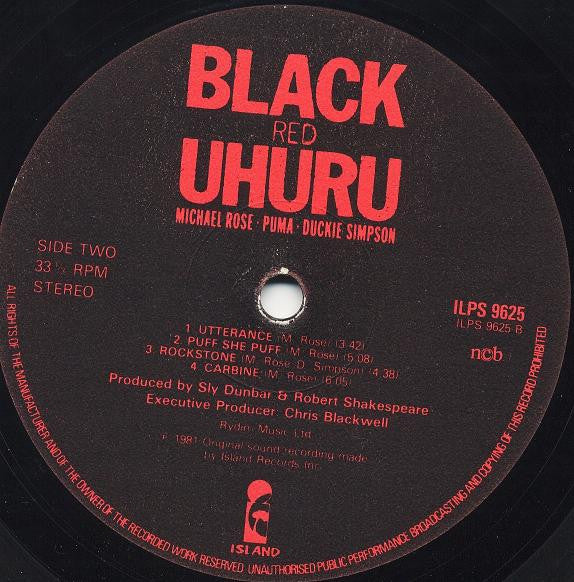 Black Uhuru ~ Red (Vinyl) - Djungel & Jazz