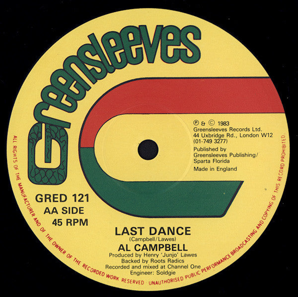 Al Campbell ~ All Kind Of People / Last Dance (Vinyl) - Djungel & Jazz