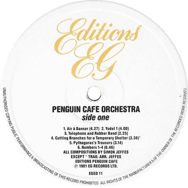 Penguin Cafe Orchestra ~ Penguin Cafe Orchestra (Vinyl) - Djungel & Jazz