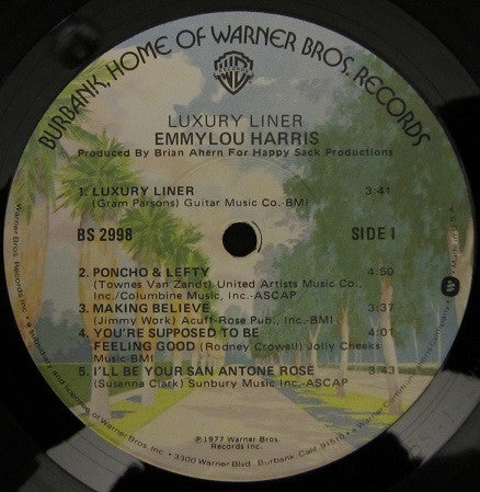 Emmylou Harris ~ Luxury Liner (Vinyl) - Djungel & Jazz