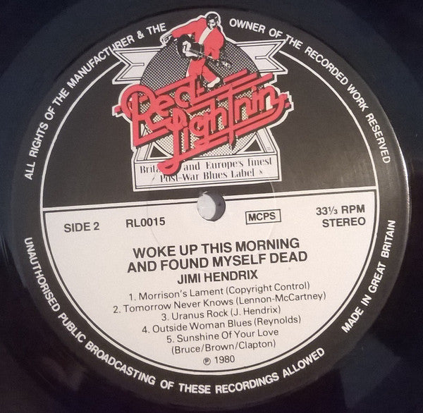 Jimi Hendrix ~ Woke Up This Morning And Found Myself Dead (Vinyl) - Djungel & Jazz