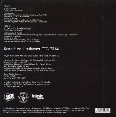 Ill Bill : I'm A Goon / Society Is Brainwashed (12")