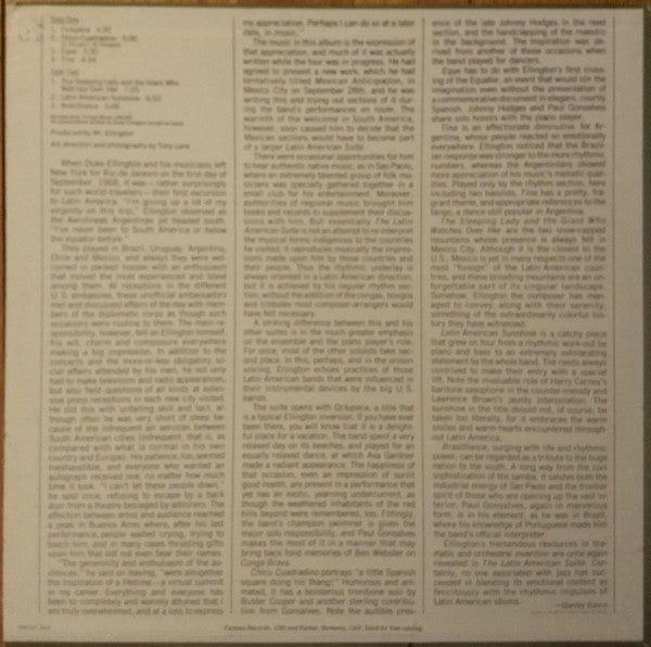 Duke Ellington And His Orchestra ~ Latin American Suite (Vinyl) - Djungel & Jazz