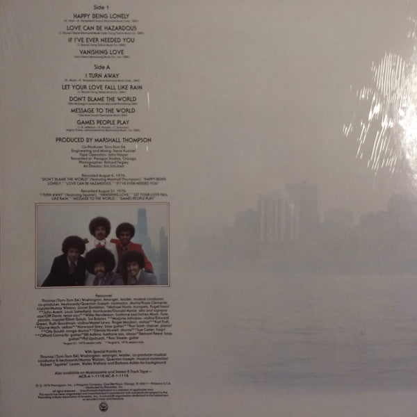 The Chi-Lites : Happy Being Lonely (LP, Album, Pit)