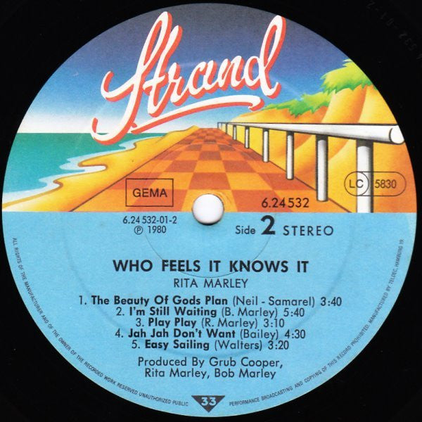 Rita Marley ~ Who Feels It Knows It (Vinyl) - Djungel & Jazz