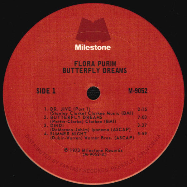 Flora Purim : Butterfly Dreams (LP, Album, Pit)