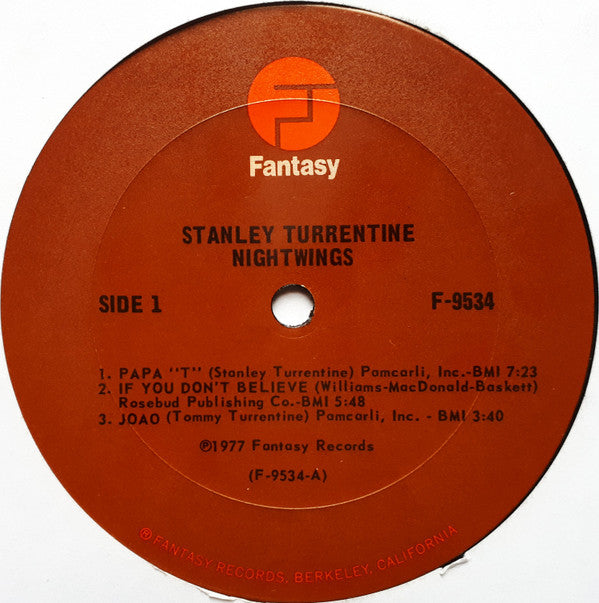 Stanley Turrentine ~ Nightwings (Vinyl) - Djungel & Jazz