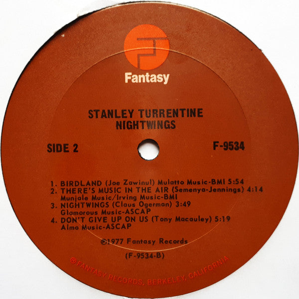 Stanley Turrentine ~ Nightwings (Vinyl) - Djungel & Jazz