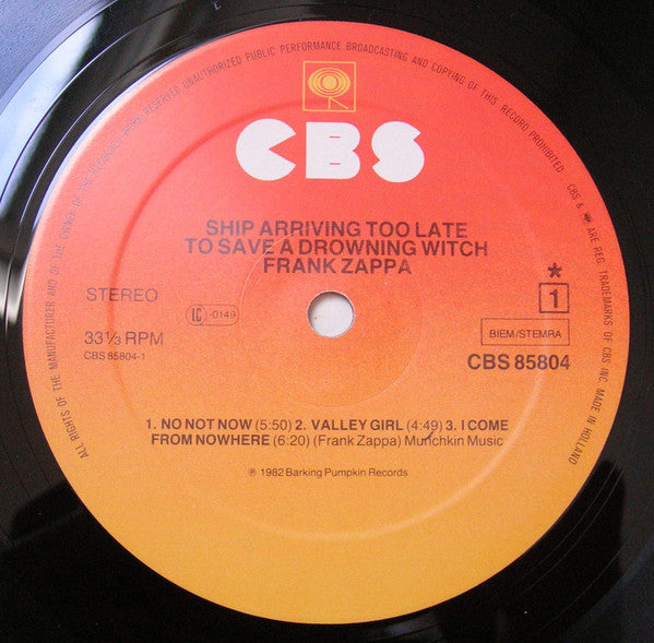 Zappa ~ Ship Arriving Too Late To Save A Drowning Witch (Vinyl) - Djungel & Jazz