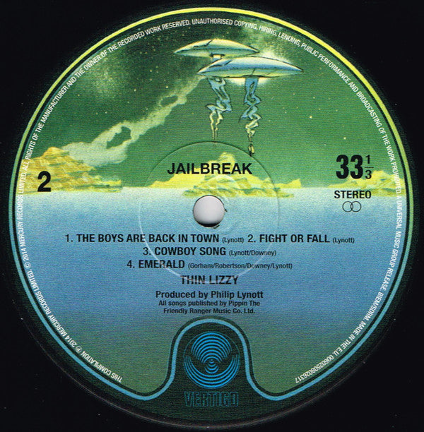 Thin Lizzy : Jailbreak (LP, Album, RE, 180)