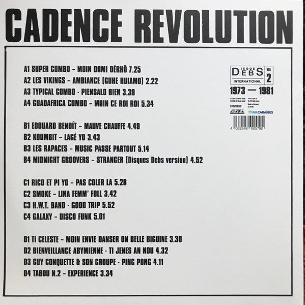 Various ~ Cadence Revolution: Disques Debs International Vol 2, 1973-1981 (Vinyl) - Djungel & Jazz