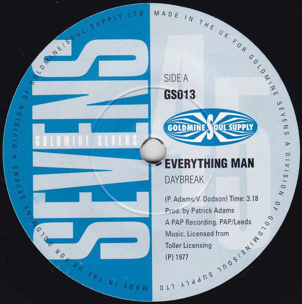 Daybreak / Billy Woods ~ Everything Man / Let Me Make You Happy (Vinyl) - Djungel & Jazz