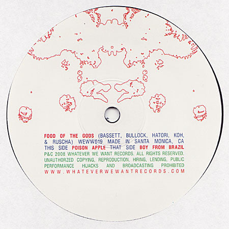 Food Of The Gods : Boy From Brazil / Poison Apple (12")