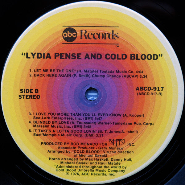 Lydia Pense & Cold Blood ~ Lydia Pense & Cold Blood (Vinyl) - Djungel & Jazz
